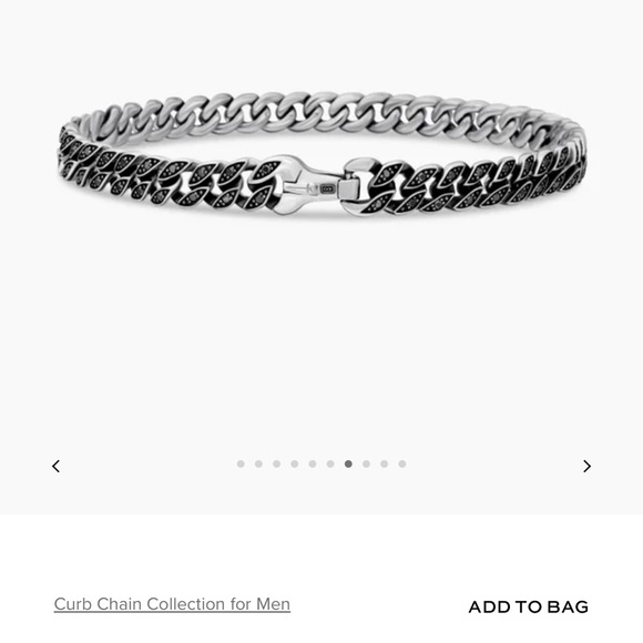 David Yurman Silver Men's Bracelet - Picture 5 of 5